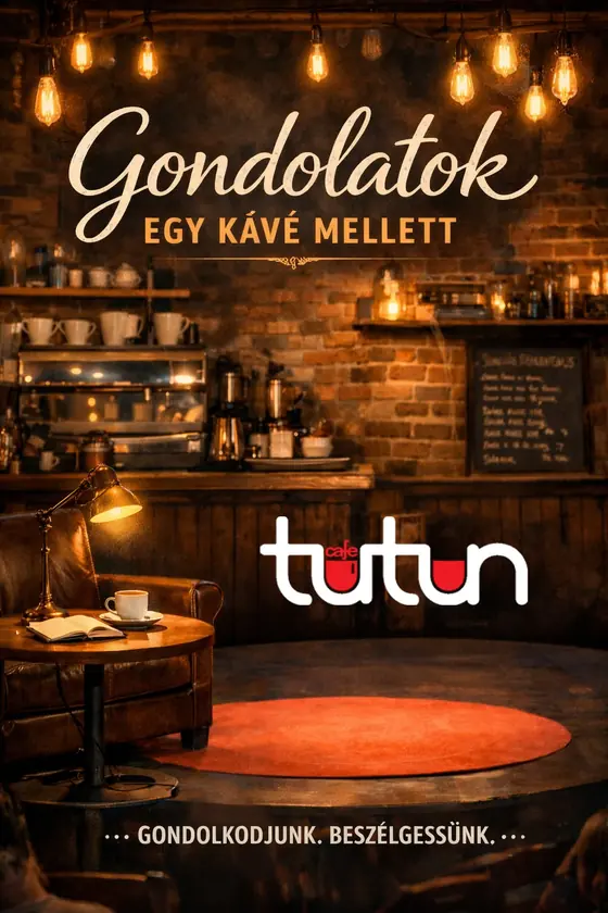 Afiș Gondolatok egy kávé mellett la Café Tutun