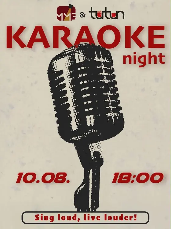 Afiș Karaoke Night la Café Tutun