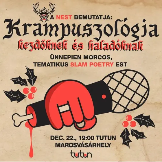 Afiș Krampuszológia la Café Tutun